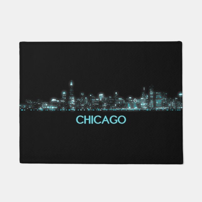 Chicago Skyline Fußmatte (Vorderseite)