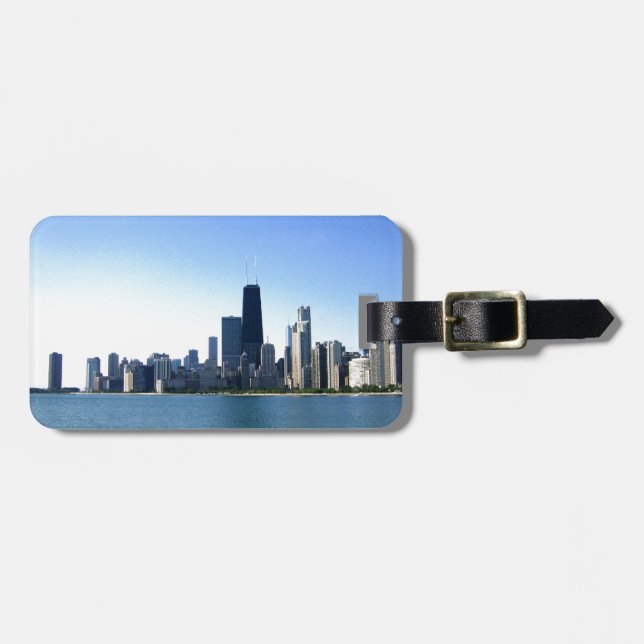 Chicago Skyline Gepäckanhänger (Vorderseite horizontal)