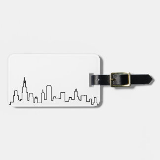 Chicago Skyline Gepäcktag Gepäckanhänger