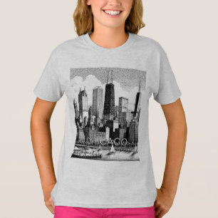 Chicago Skyline Graphic T - Shirt