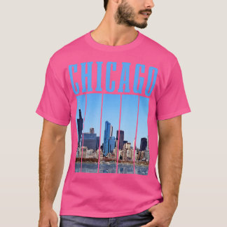 Chicago-Skyline Illinois Vintage Pride Chicago T-Shirt
