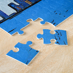 Chicago-Skyline in Collage-Malerei Puzzle