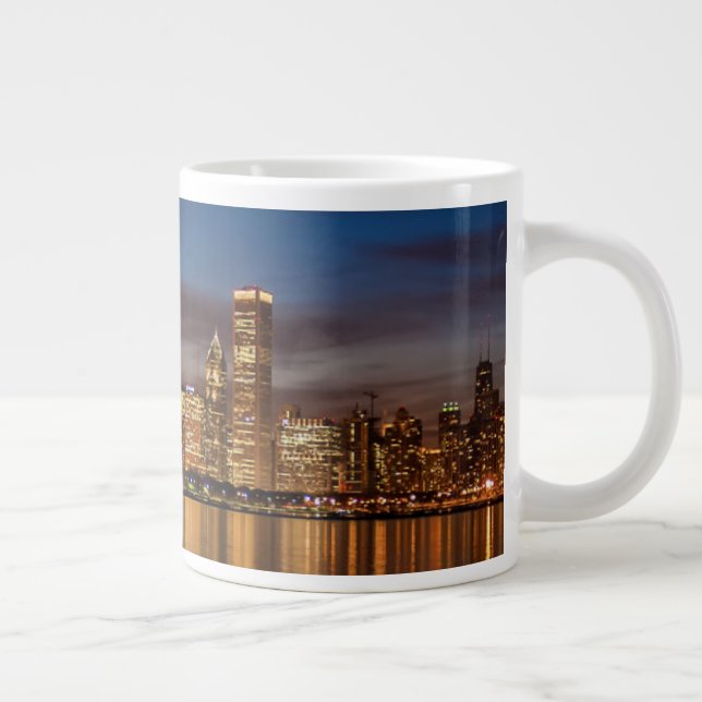 Chicago Skyline Jumbo-Tasse (Rechts)