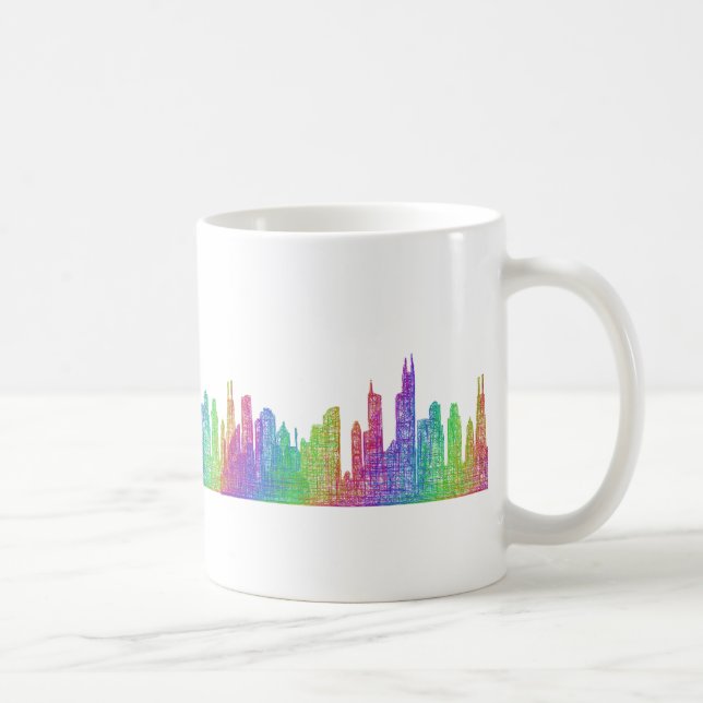 Chicago-Skyline Kaffeetasse (Rechts)