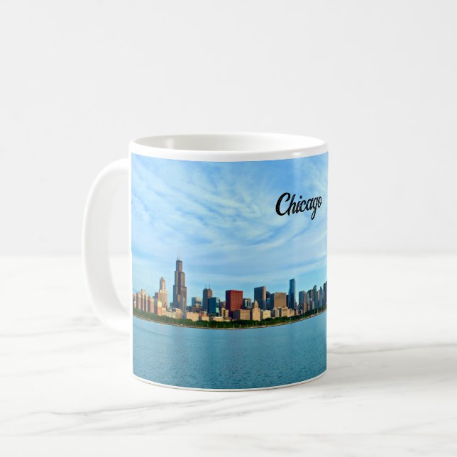 Chicago Skyline Kaffeetasse (Vorderseite Links)
