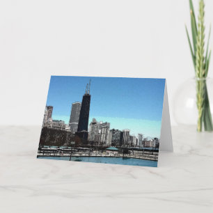 Chicago-Skyline Karte