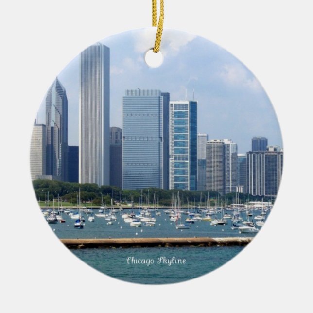 Chicago Skyline Keramikornament (Vorne)