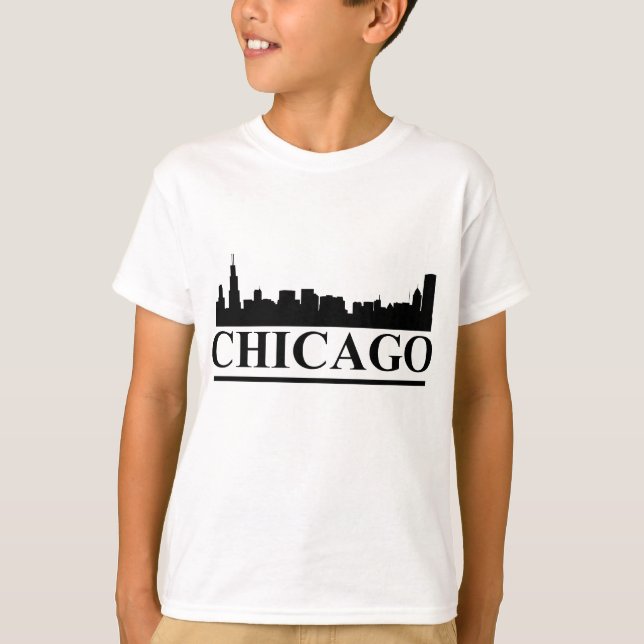 Chicago Skyline Kids T - Shirt (Vorderseite)