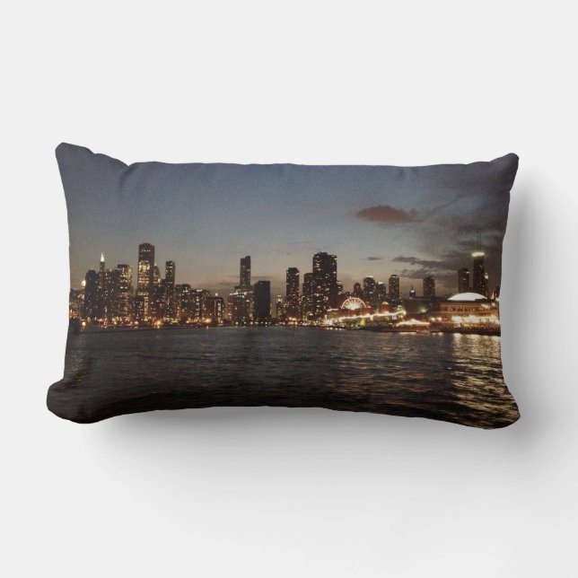 Chicago-Skyline Lendenkissen (Vorderseite)