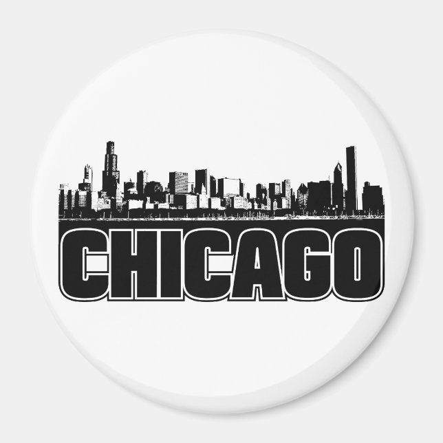 Chicago Skyline Magnet (Vorne)