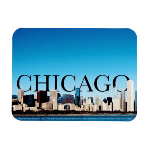 Chicago Skyline Magnet mit Chicago im Sky