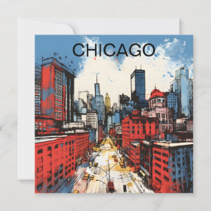 Chicago-Skyline-Malerei – Windy City Urban Art
