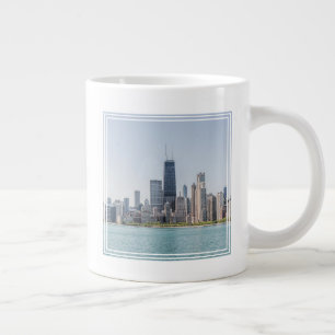 Chicago Skyline mit Lake Michigan Jumbo-Tasse