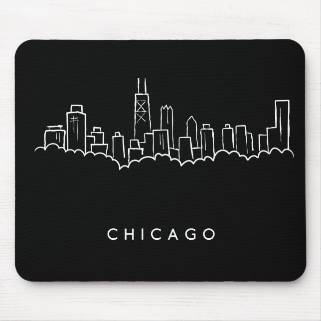 Chicago-Skyline Mousepad (Vorne)