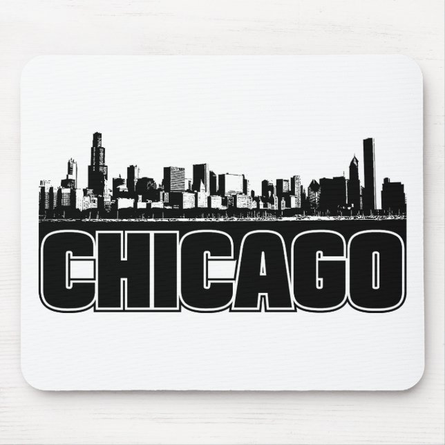 Chicago-Skyline Mousepad (Vorne)