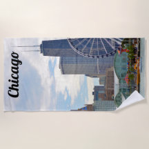 Chicago Skyline Navy Pier & Hancock