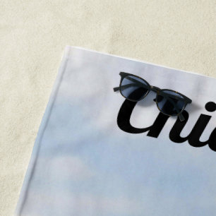 Chicago Skyline Navy Pier & Hancock Strandtuch