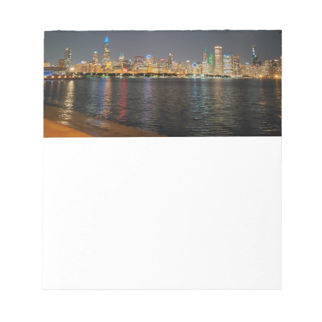 Chicago Skyline Notepad Notizblock (Vorderseite)