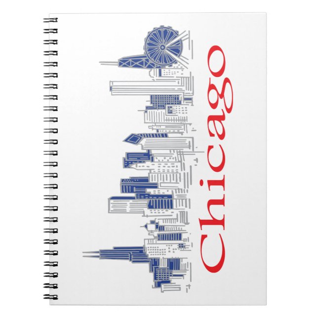 Chicago-Skyline Notizblock (Vorderseite)