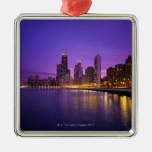 Chicago-Skyline Ornament Aus Metall