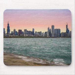 Chicago Skyline Painterly Mousepad