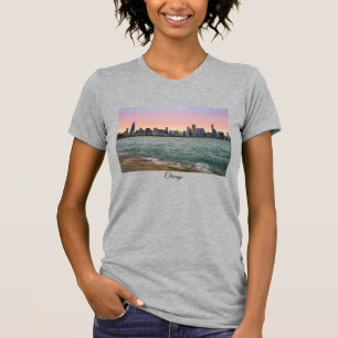 Chicago Skyline Painterly T - Shirt