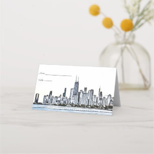 Chicago-Skyline-Platzkarten Platzkarte