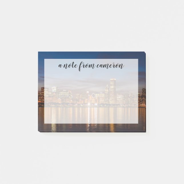 Chicago Skyline Post-it Klebezettel (Vorderseite)