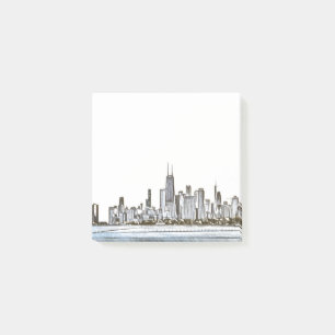 Chicago Skyline Post-it Notes Klebezettel