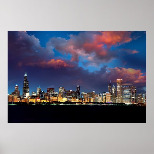 Chicago Skyline Poster (Vorne)