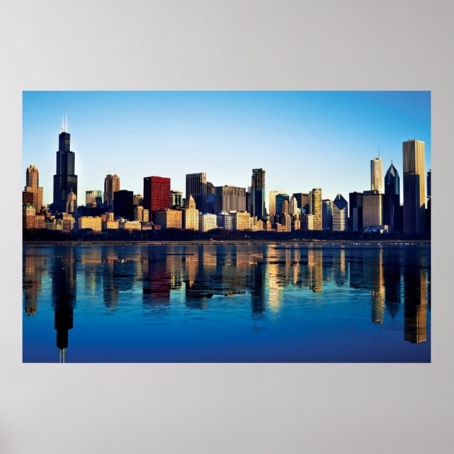 Chicago Skyline Poster (Vorne)
