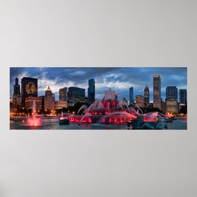 Chicago Skyline Poster (Vorne)