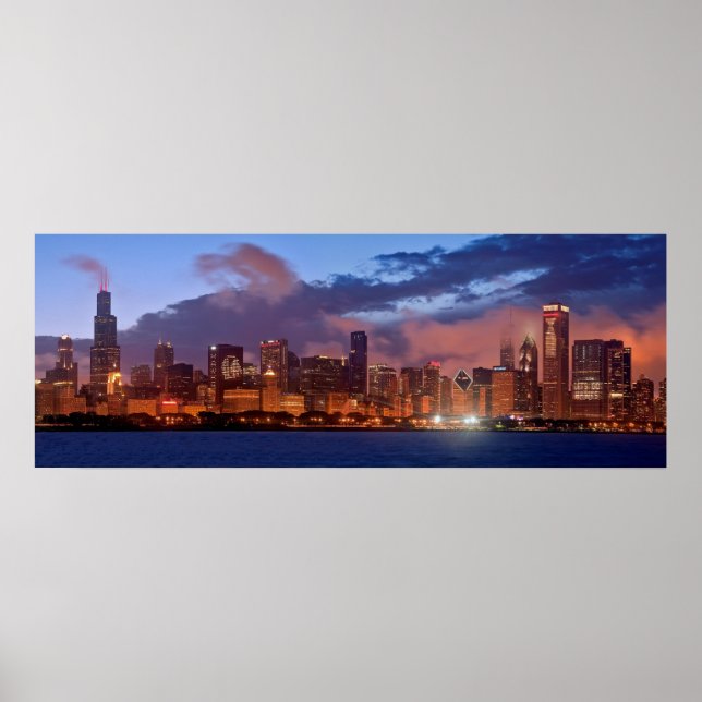 Chicago Skyline Poster (Vorne)