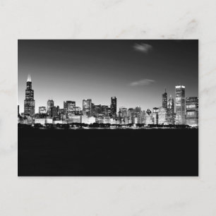Chicago Skyline Postkarte