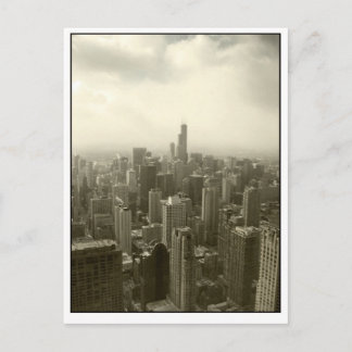 Chicago Skyline Postkarte