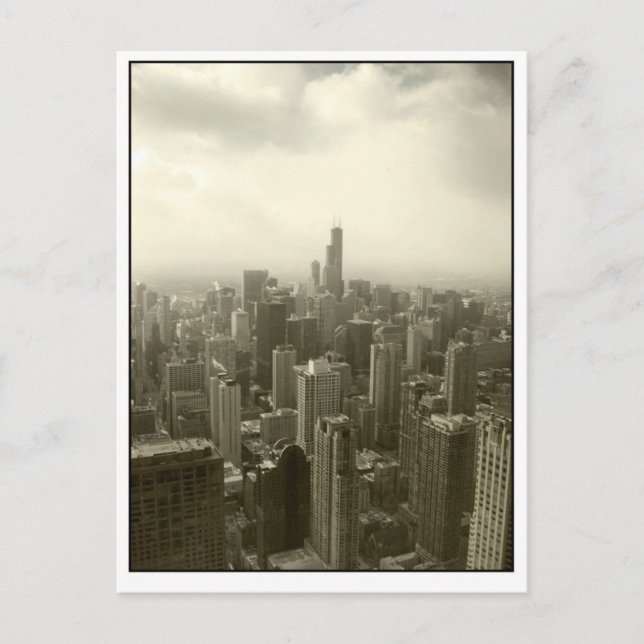 Chicago Skyline Postkarte (Vorderseite)