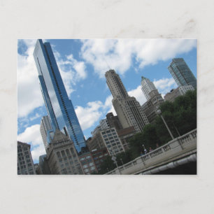 Chicago Skyline Postkarte
