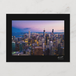 Chicago Skyline Postkarte