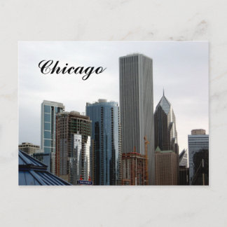 Chicago Skyline Postkarte