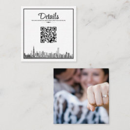 Chicago Skyline QR Code Begleitkarte