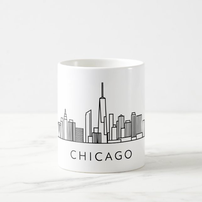 Chicago Skyline - Stadtbild Kaffeetasse (Mittel)