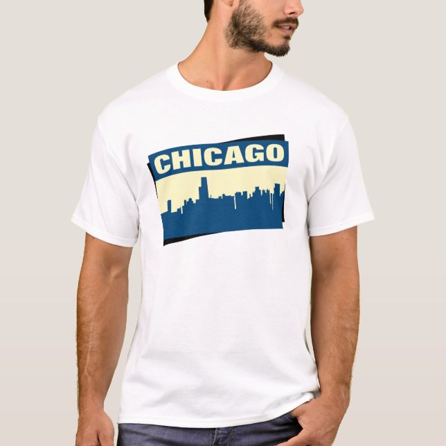Chicago-Skyline T-Shirt (Vorderseite)