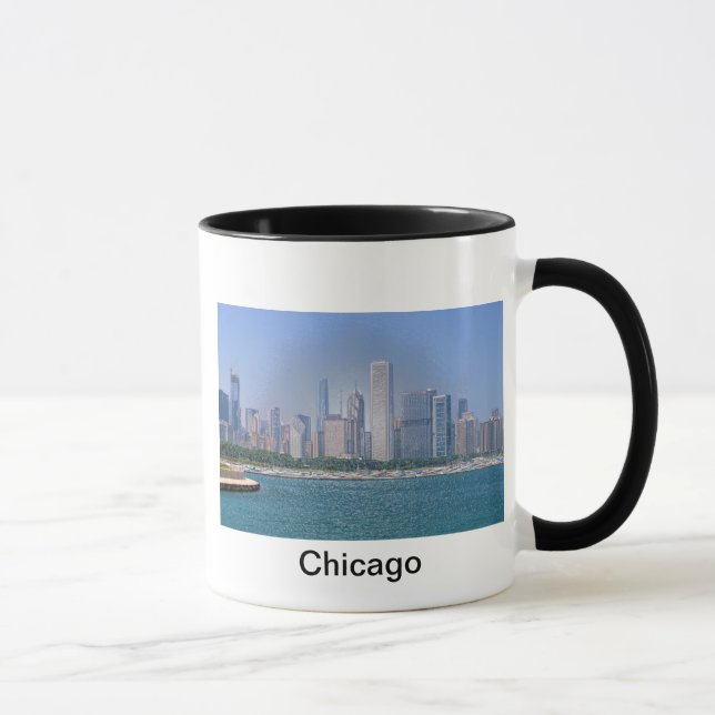 Chicago-Skyline Tasse (Rechts)