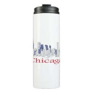 Chicago-Skyline Thermosbecher