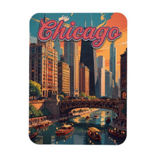 Chicago Skyline Ufer Magnet
