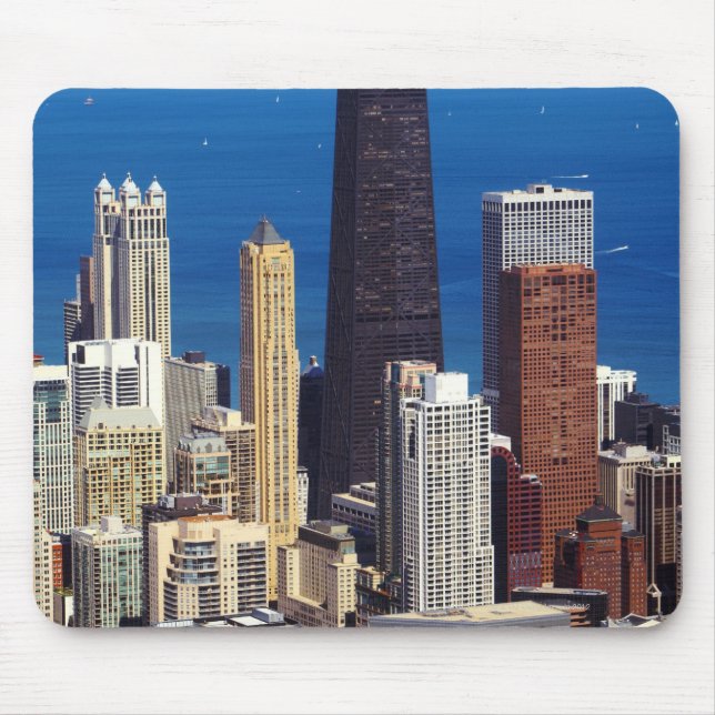 Chicago Skyline und Sehenswürdigkeiten Mousepad (Vorne)