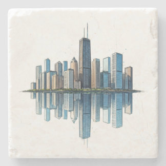 Chicago Skyline Untersetzer
