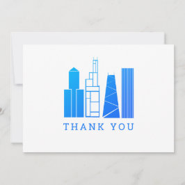 Chicago Skyline Vielen Dank Dankeskarte