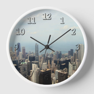 Chicago Skyline View From Willis Tower Uhr