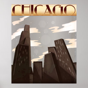 Chicago Skyscrapers Poster